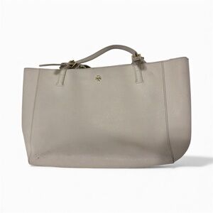 Tory Burch Beige Leather Tote
